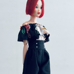 momokodoll オフショルダー・黒