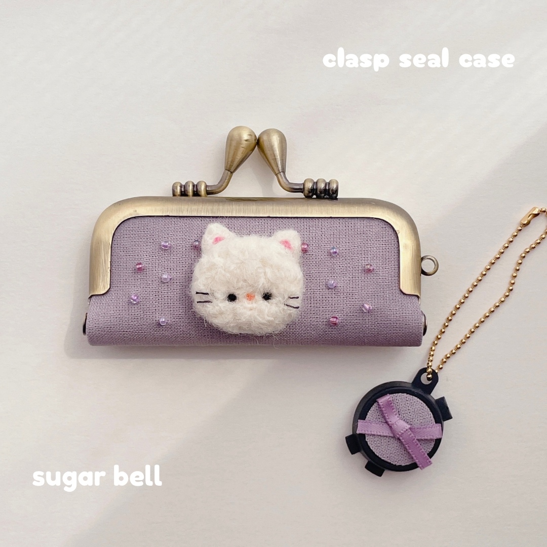 わんこのがま口印鑑ケース 羊毛フェルト - sugar bell | minne 国内 