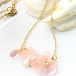 baby pink 紫陽花 ネックレス