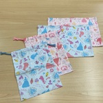 ラスト❗️【給食セット】水色 シンデレラ プリンセス ランチョンマット w15×20cm マチつきコップ袋 オックス