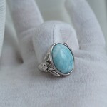 限定1　BIG　ラリマー２０　S925WGリング❀