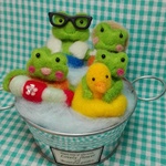 🌼yume 様専用オーダー品🐸仲良しカエルちゃんファミリー🌼