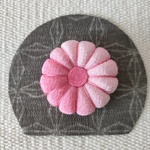 菊最中　置き物　ちりめん細工
