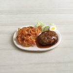  『夕飯は娘のリクエストで♪』★ナポリタン・ハンバーグ★ミニチュアフード