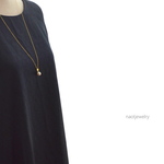 Cotton Pearl Long Necklace