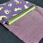 妖怪猫柄パープル＊御朱印帳入れ/1,2冊用/再販なし