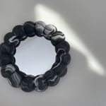 mirror【 1204 】ﾌﾞﾗｯｸ×ﾎﾜｲﾄﾏｰﾌﾞﾙ