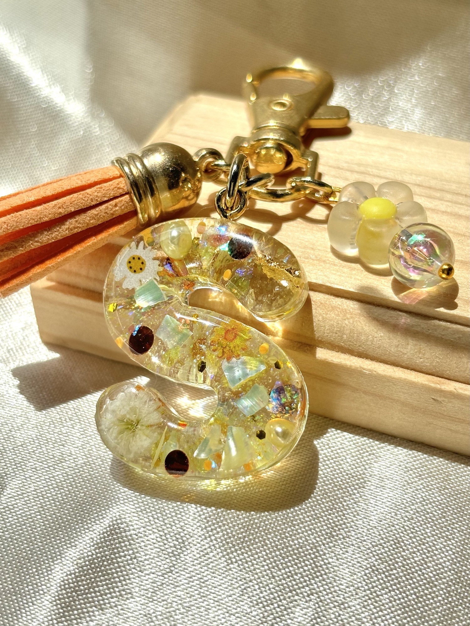 イニシャルキーホルダー キラキラシリーズ - Atelier honnête