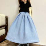 ブルースカート☆ドール洋服(リカちゃんブライスの洋服