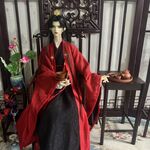 赤い漢服の男性服1/4 ドール 服 漢服 BJD DOLL 1/3サイズ 1/6ドール服 衣装 bjd1/3 doll服 球体関節人形服 メンズ 紳士服 チャイナコスチューム 古代中国の衣装