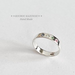 １～30号制作可能♪◆TREASURE RING◆4石選べる誕生石シルバーリング　受注制作・刻印無料