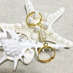 ダブルリング 淡水パール