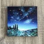 アクリル画《原画》✴︎ 夜明けの星空✴︎