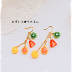 ＊再販2＊果物いっぱいぶらさがりピアス
