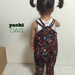 新作☆デザインサロペット☆北欧刺繍チック