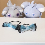 フォーマルリボンヘアゴム【夜の海、青】