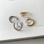 アレルギー対応 ステンレス キャッチレス スパイラル フープ ピアス