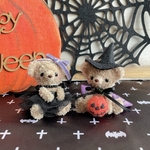 ハロウィンくまさん　ベージュペア　かぼちゃ付き　