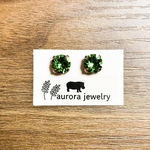 SWAROVSKI ビジューエリナイトシンプル8mm ロジウムカラー　イヤリング ピアス スワロフスキー　シンプルイヤリング　シンプルピアス