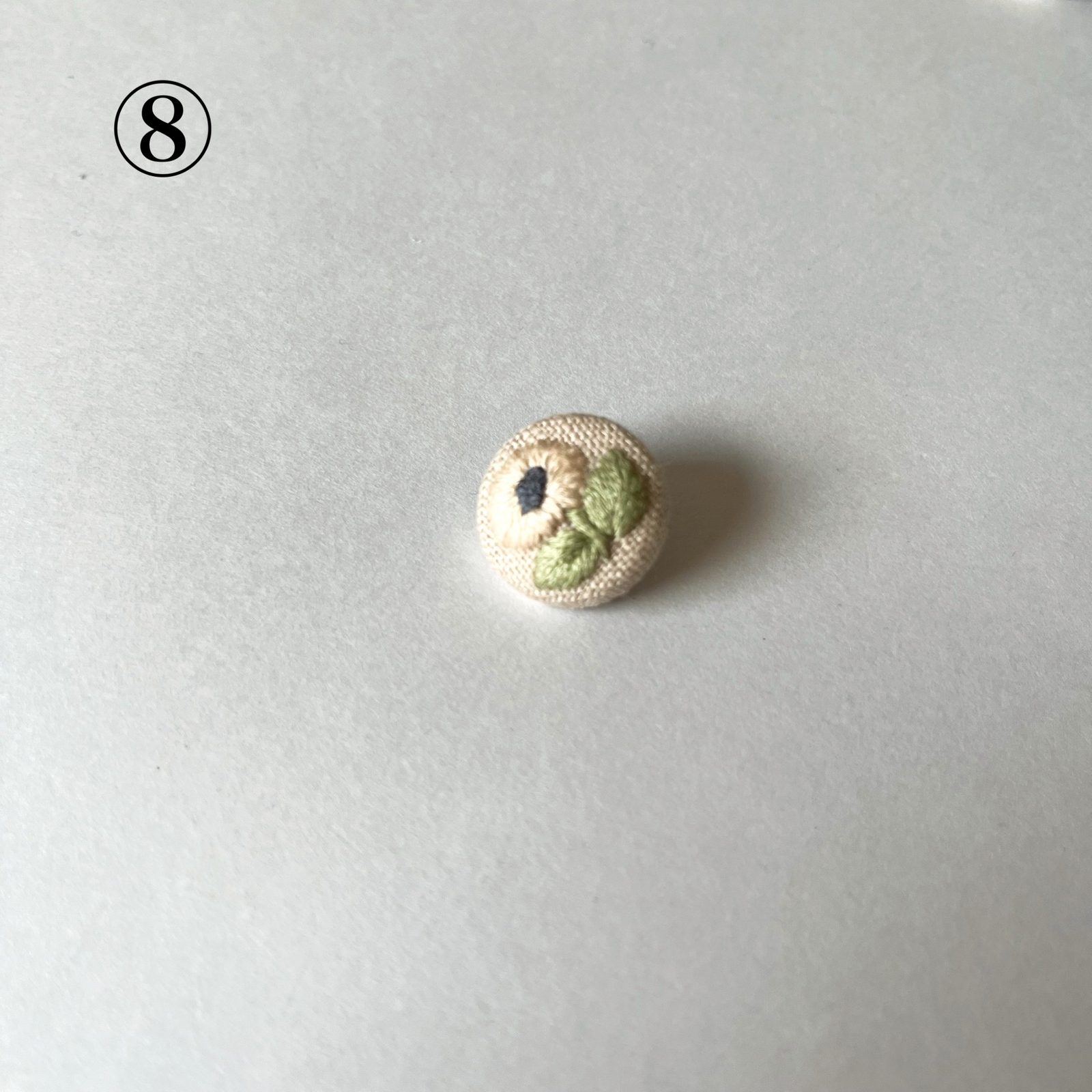 受注制作】選べる刺繍 くるみボタンセット - itonohaco'S