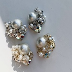 一粒大人ニュアンスコットンパール【ピアス・イヤリング】／大人アクセサリー／結婚式／卒業式／パールアクセサリー　二次会 dailymaily