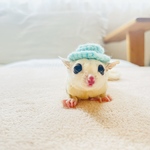 モモンガちゃん用　カンカン帽👒ネイビー