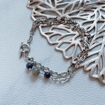 2連ラブラドライト、ラルビカイト ブレスレット