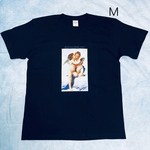 ブグロー　アムールとプシュケー子供たち　天使のキス　綿TシャツMサイズ黒SML有