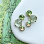 crystal fans “melon” pierce / earring