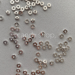 50pcs 真鍮 petit metal beads silver