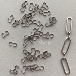 40pcs ステンレス つなぎパーツ 金具 チェーンパーツ 3 ジョイント