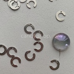 10pcs ステンレス Cチャーム コネクター  個性的 貼り付けパーツにも🙆‍♀️