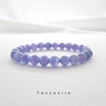 夜空を想わせる .*･ﾟ「Tanzanite.」 タンザナイト 天然石 ストーン ブレスレット 6mm.
