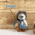 魚釣りベア 17cm