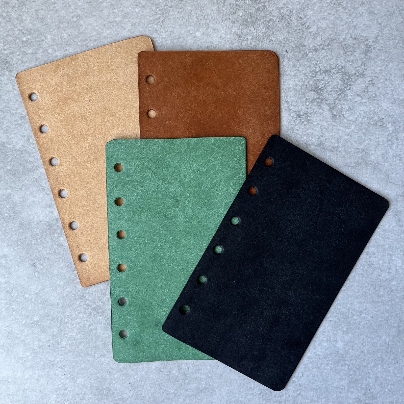 ミニ6】イタリアンレザーの下敷き ディバイダー システム手帳