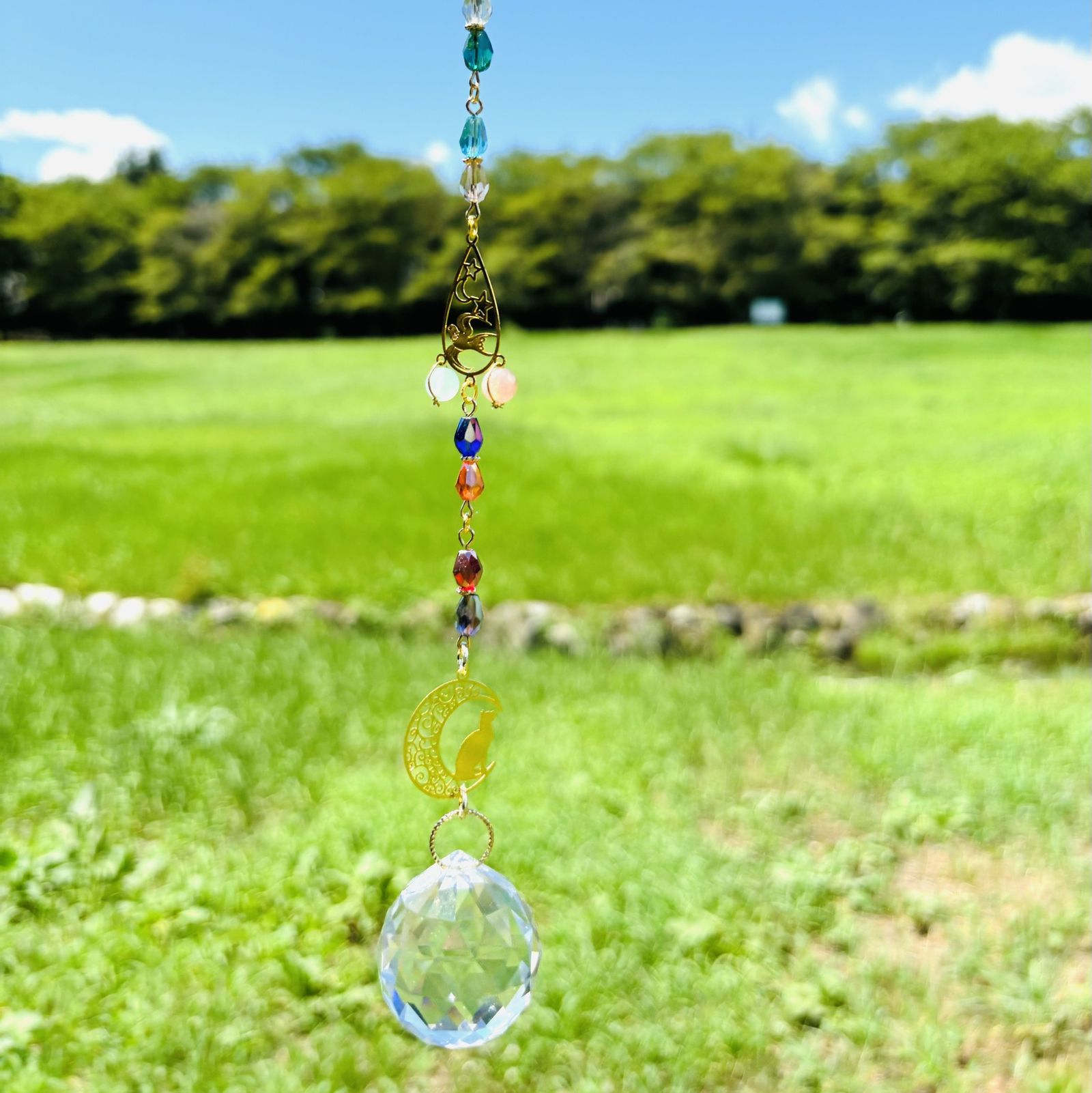 銀龍彫水晶 天然石サンキャッチャー - planet works | minne byGMO