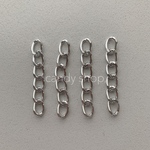 6pcs シルバー ⛓️ アルミ チェーンパーツ　