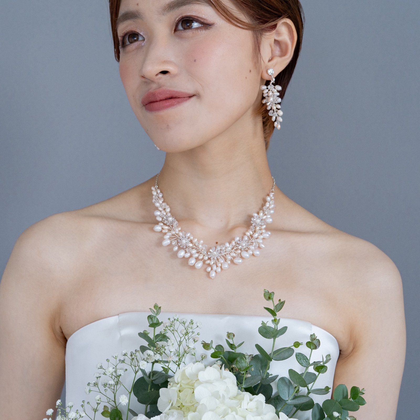 ◇送料無料◇ネックレス＆ピアスorイヤリング 淡水パール シルバー