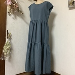 ハーフリネンティアードワンピース💕