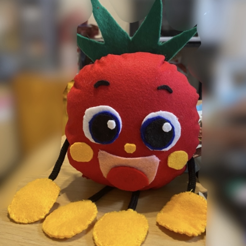 た*や様 トマトケチャップくんのキーホルダー◎編みぐるみ た*や様 トマトケチャップくんのキーホルダー◎編みぐるみ
