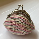 オーロラの色相環〜Ourora Hue Ring〜　コットンがま口（口金6.5㎝）