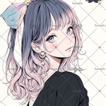  【F237】teatea.オリジナル 人物ステッカー