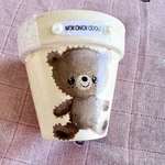のこのこ堂オリジナルリメイク鉢2号クリーム
