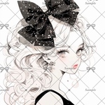  【F354】teatea.オリジナル 人物ステッカー