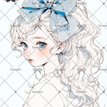 【F356】teatea.オリジナル 人物ステッカー