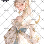 【F366】teatea.オリジナル 人物ステッカー