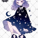  【F388】teatea.オリジナル 人物ステッカー