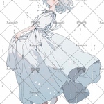 【F409】teatea.オリジナル 人物ステッカー