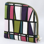 ダブルファスナーポーチ／POP花