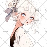 【F457】teatea.オリジナル 人物ステッカー